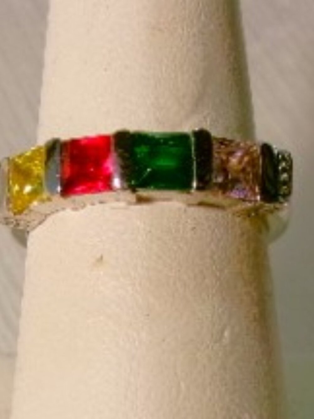 Multi-stone Half Eternity Ring**925 Silver**Size 8**